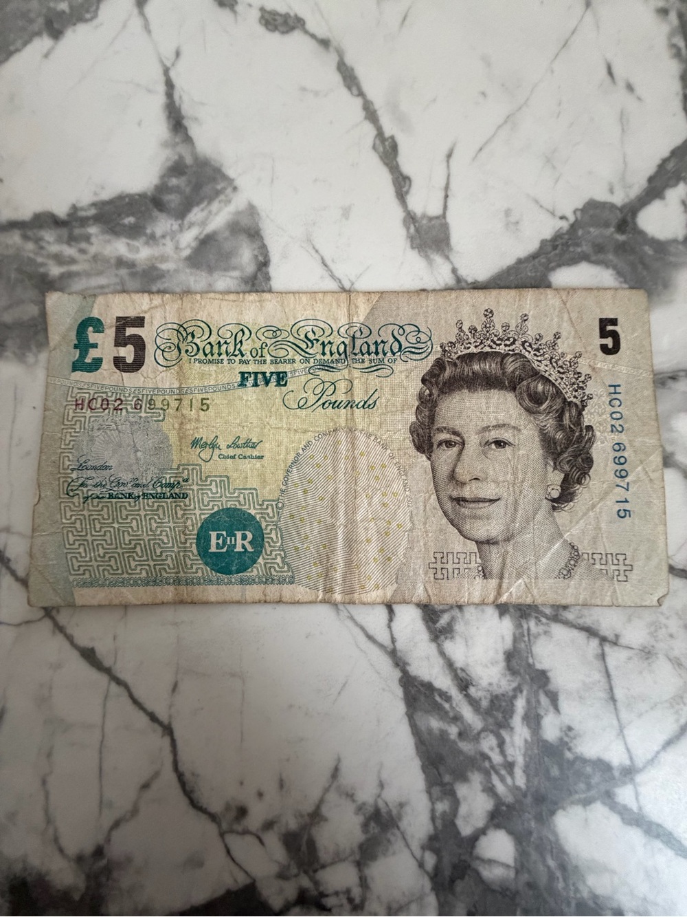 British 5 Pound Banknote